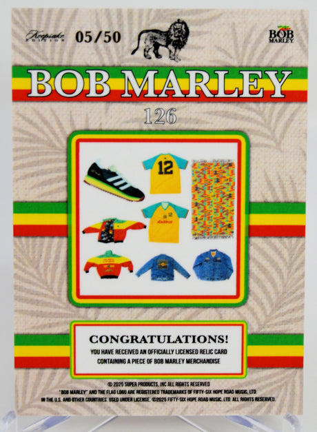 Bob Marley - Relic Card 126 #'d 5/50