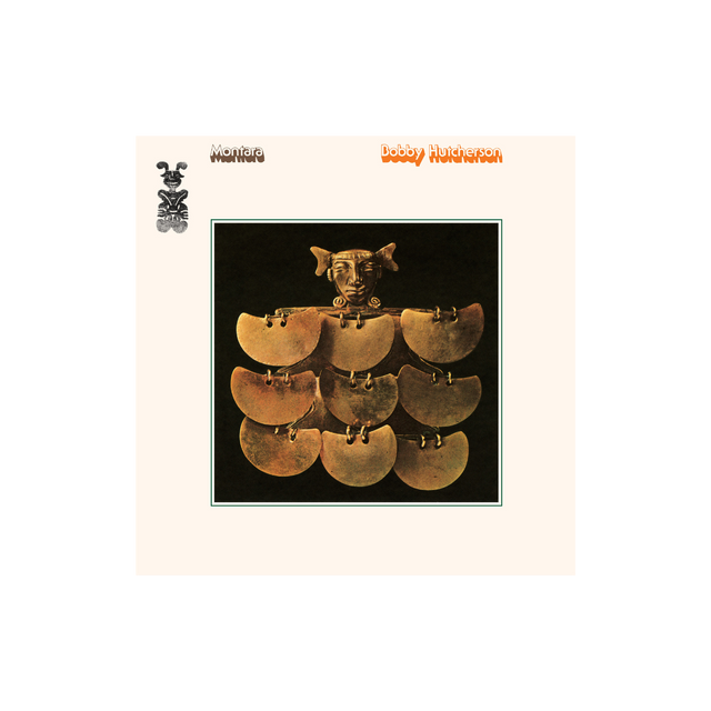 Album cover with a central image of a gold headdress and text at the top.