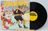 Vinyl record with a hockey-themed cover and 'Goal Bruins!' text