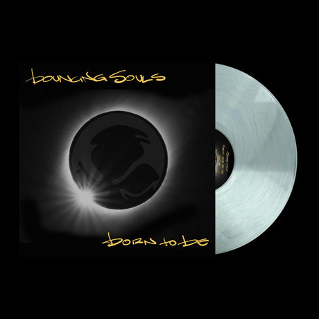 Vinyl record with 'bouncing souls' and 'Born to Be' text on a black background