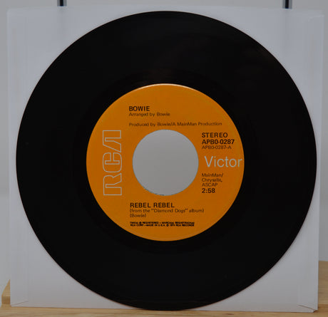 Vinyl record with orange label featuring RCA and Victor logos