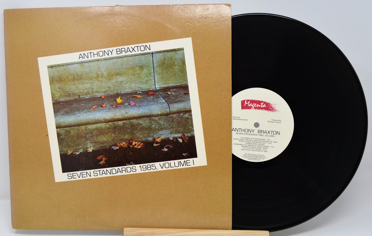 Vinyl record and cover with 'Anthony Braxton' on a white background