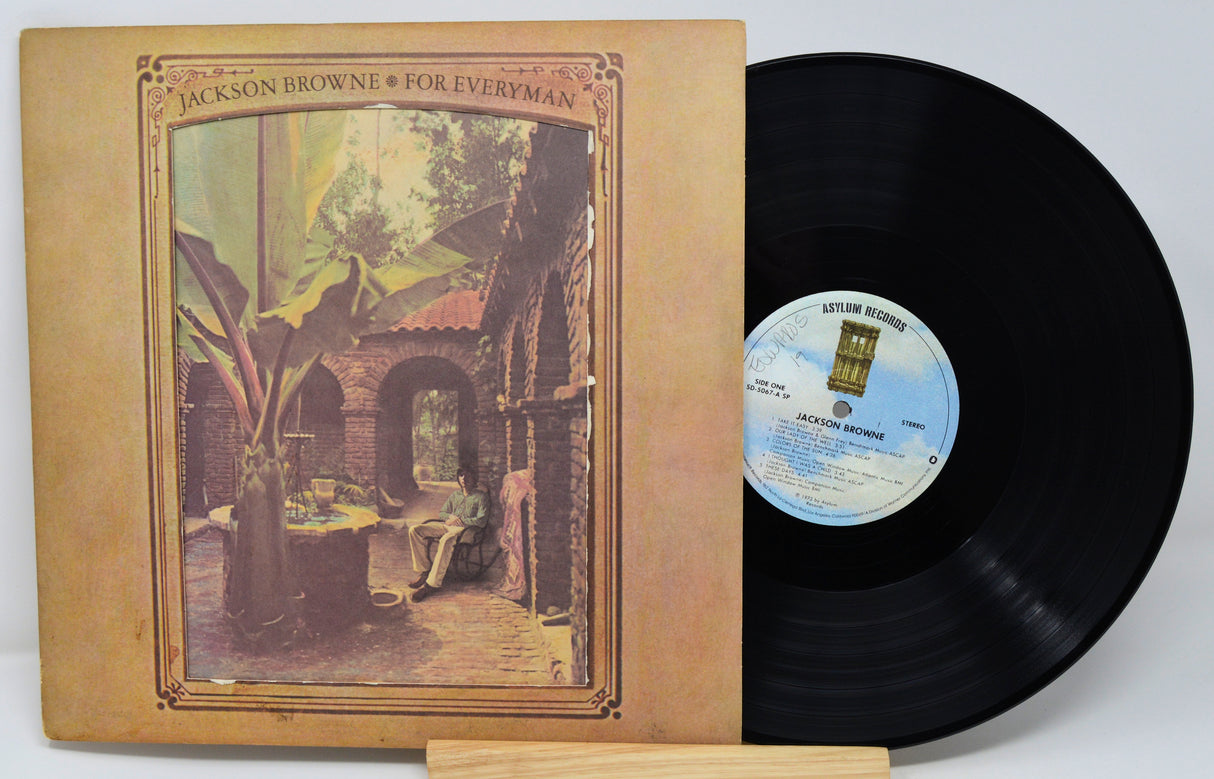 Jackson Browne 'For Everman' vinyl record with cover on a white background