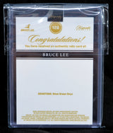 Certificate of authenticity for Bruce Lee Dragon Gem Relic Card with 6mm green onyx gemstone