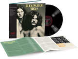 Buckingham Nicks deluxe reissue vinyl set with black LP, gatefold cover, and booklet displayed