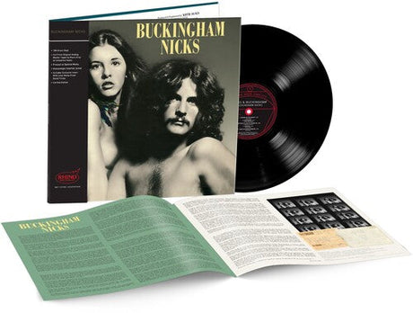 Buckingham Nicks deluxe reissue vinyl set with black LP, gatefold cover, and booklet displayed