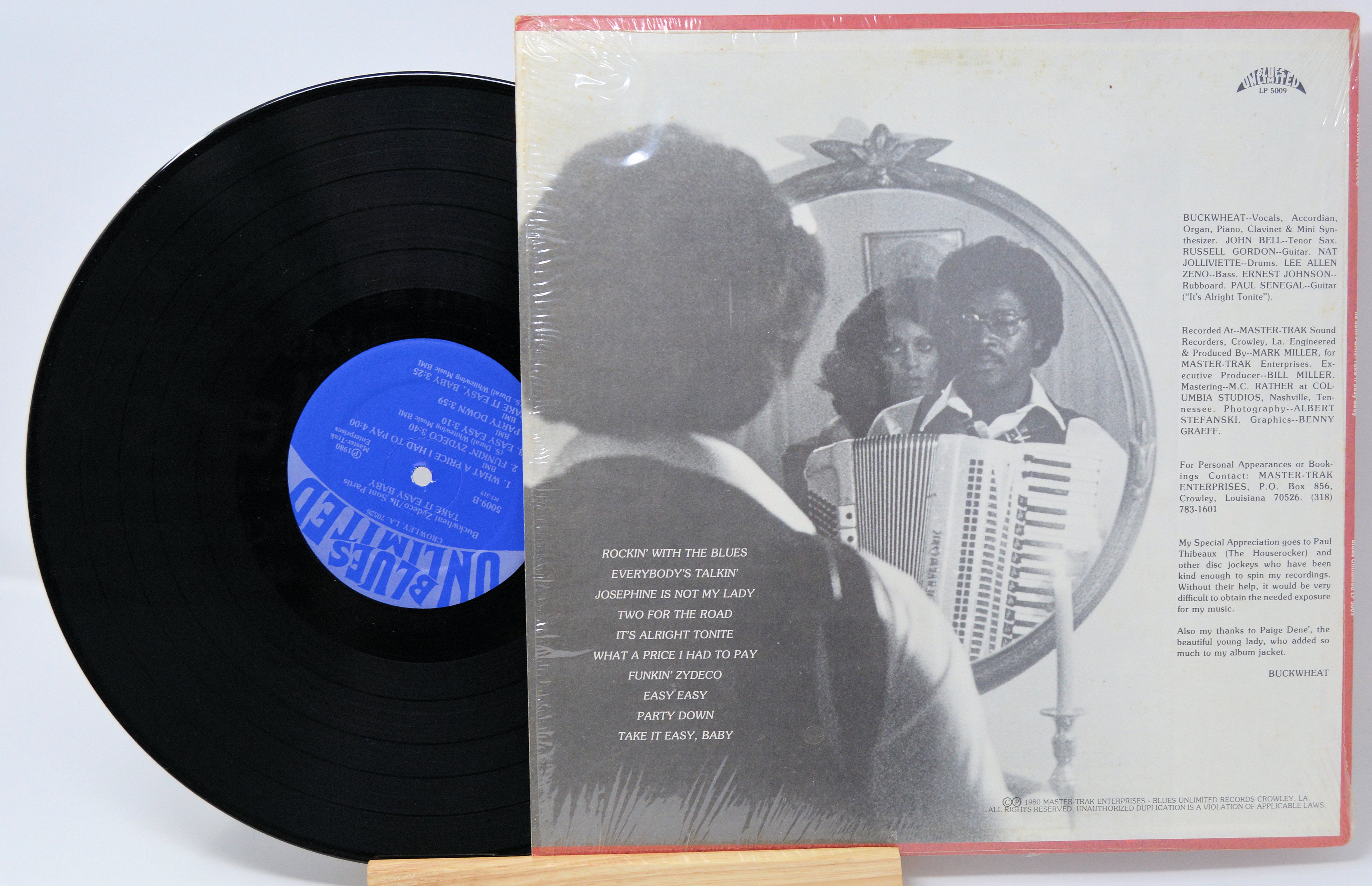 Buckwheat Zydeco Take It Easy, Baby, Vinyl Record Album LP Joe's Albums