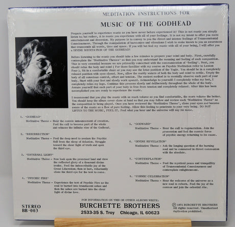 Burchette, Wilburn - Music Of The Godhead For Supernatural Meditation