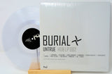 Burial Untrue clear vinyl LP with minimalist cover and tracklist