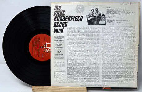 Vinyl record with cover featuring 'The Paul Butterfield Blues Band' on a light gray background