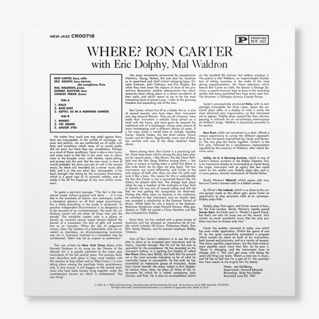 Carter, Ron - Where?