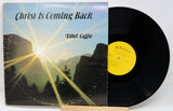 Vinyl record with a mountain and sun design on the cover, featuring the title 'Christ Is Coming Back' by Bihet Gaffie.