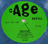 Cage Refill 7 inch vinyl record green Simple Solution label SS-007