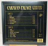 Back cover of a Caravan Palace album with tracklist and branding