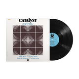 Catalyst Perception vinyl record partially out of its cover with geometric album artwork