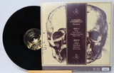 Back cover of Cavalera Conspiracy Psychosis vinyl with skull artwork and tracklist