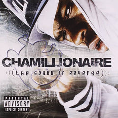 Album cover for 'The Sound of Revenge' by Chamillionaire with a close-up of a person's face.