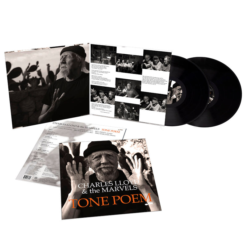 Charles Lloy & the Marvels 'Tone Poem' double vinyl LP album with printed sleeves and two black vinyl records on a white background.
