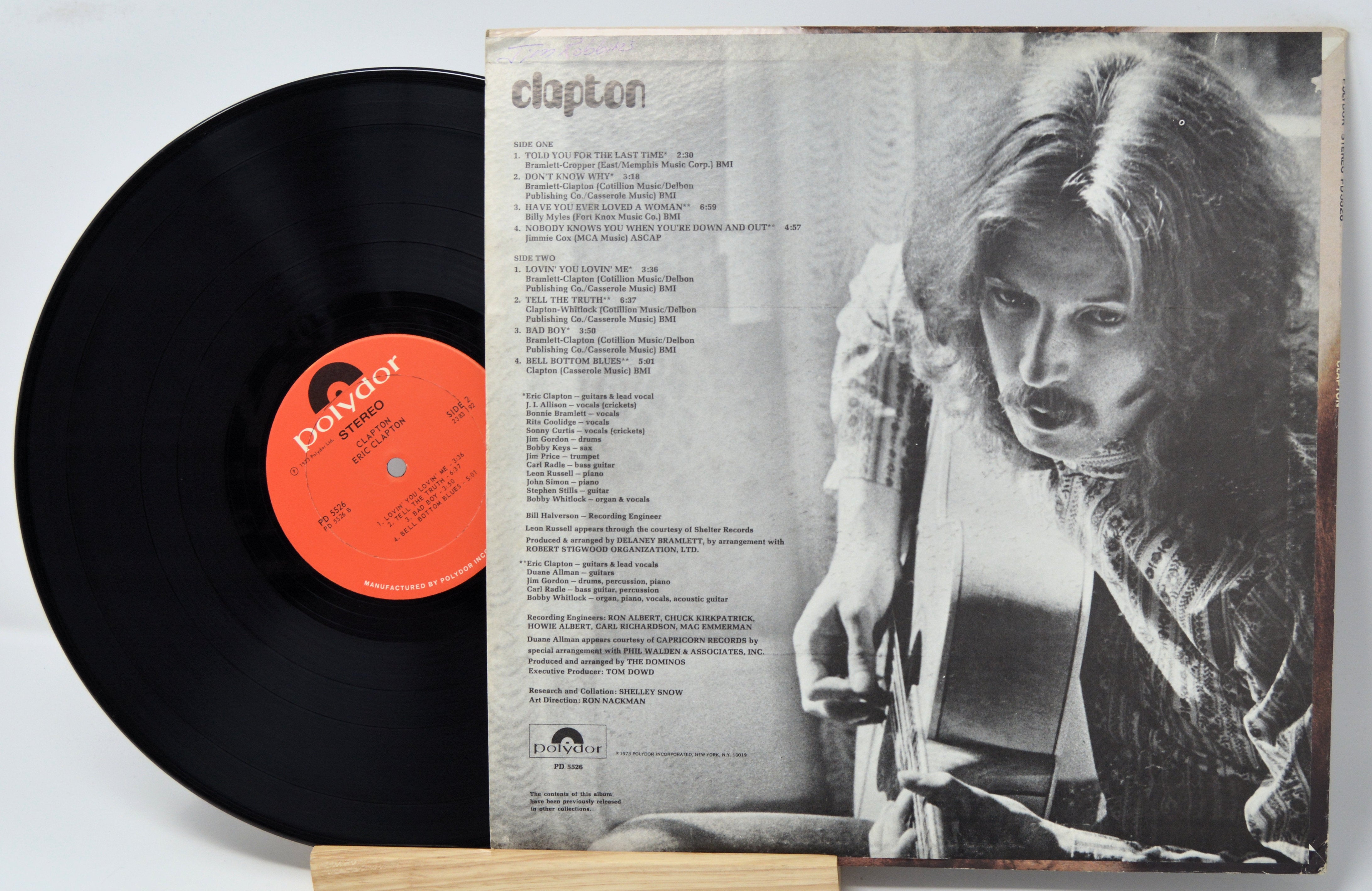 Eric Clapton - Clapton - Vinyl Record Album LP, Polydor PD 5526