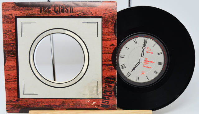 Vinyl record with text on a white background