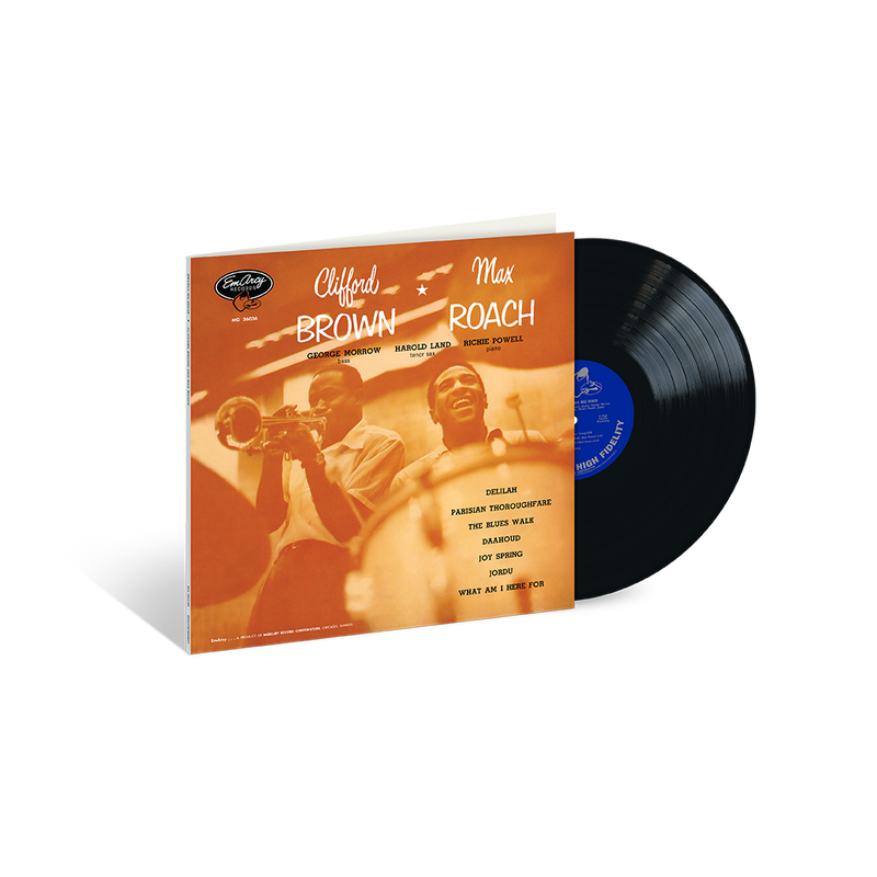 Clifford Brown and Max Roach jazz album vinyl record with vintage cover
