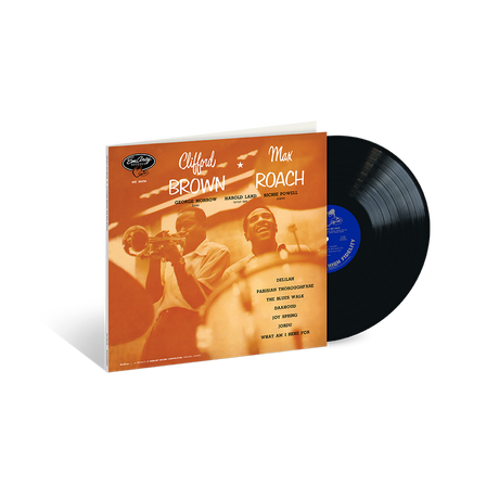 Clifford Brown and Max Roach jazz album vinyl record with vintage cover