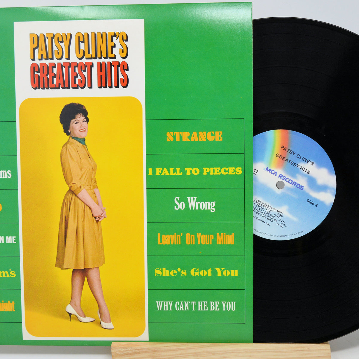Patsy Cline - Greatest Hits, Vinyl Record Album LP, MCA-12 – Joe's Albums