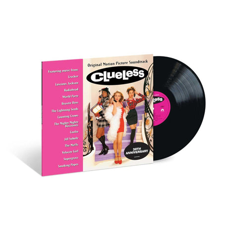 Clueless vinyl record with cover featuring characters and pink label
