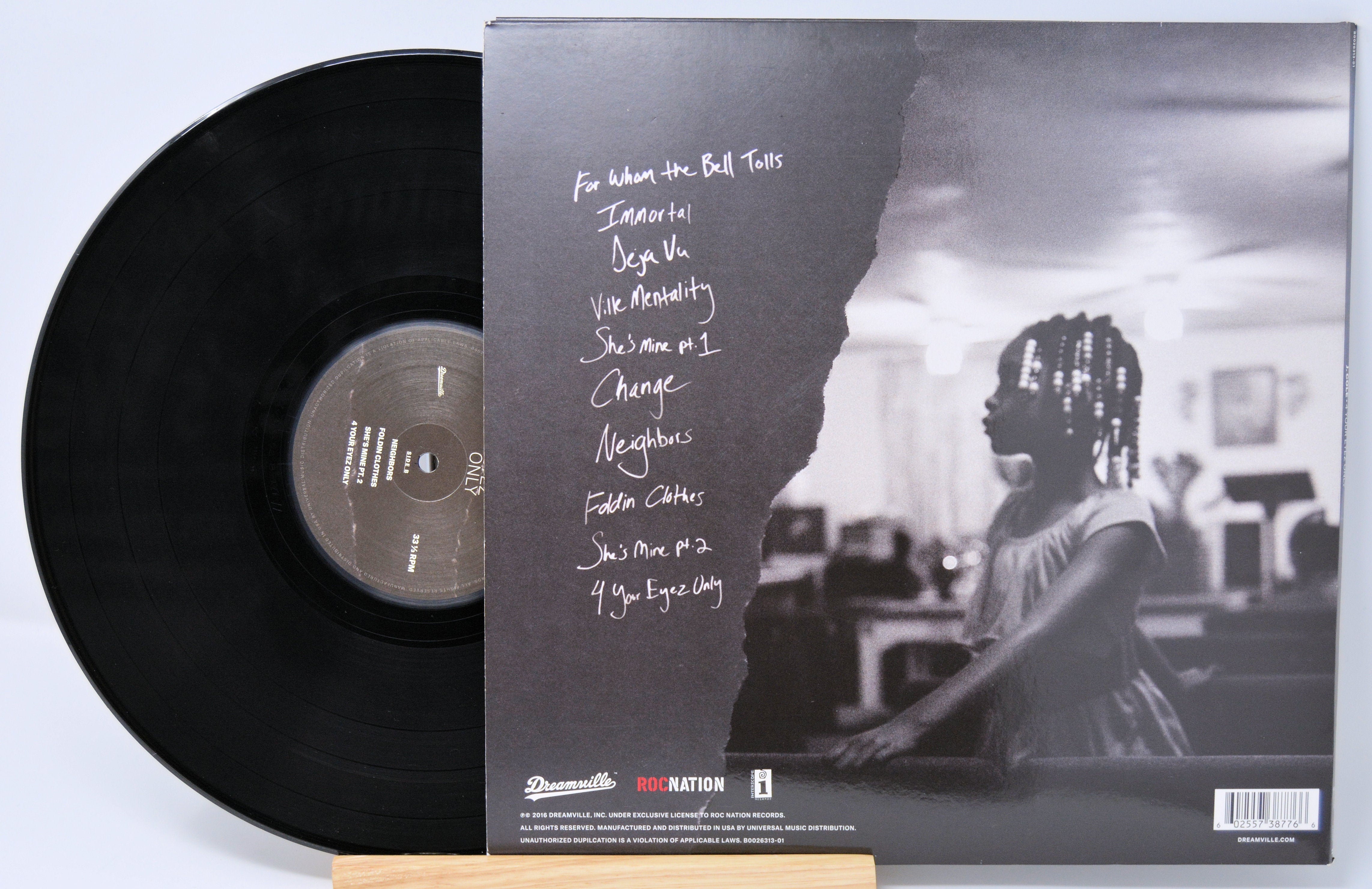 J Cole 4 Your Eyez Only Vinyl Record Album LP Used Dreamville j-cole-4-your-eyez-only-vinyl-record-album-lp-used-dreamville