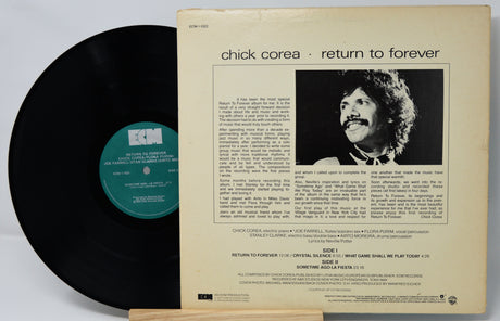 Vinyl record with cover featuring Chick Corea and text
