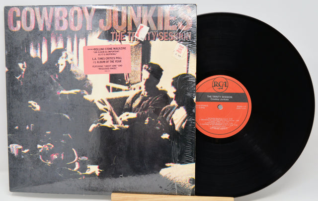 Vinyl record with cover titled 'Cowboy Junkies The Thirty Session' on a white background