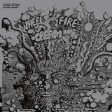 Album cover with intricate black and white design and text 'Wheels of Fire Cream' at the top.