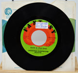 Side one of Creedence Clearwater Revival Suzie Q. 45 RPM record, with vintage Fantasy label and original sleeve
