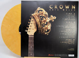 Back cover of Eric Gales' Crown yellow vinyl LP showing tracklist and guitar with crown