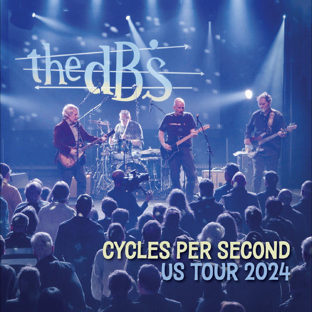Band performing on stage with 'the dBS' and 'Cycles Per Second US Tour 2024' text.