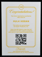Hulk Hogan -  2024 Keepsake Sports Edition RELIC Card #'d 09/99