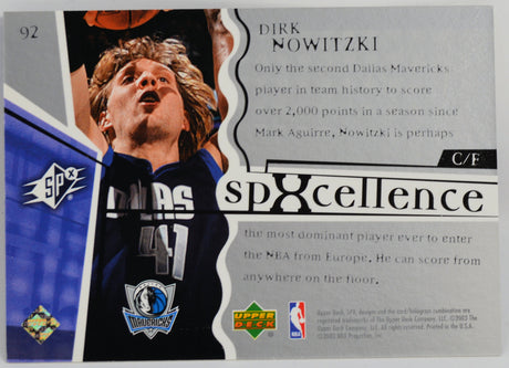Nowitzki, Dirk - 2003/04 SPXcellence #'d