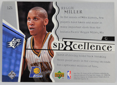 Miller, Reggie - 2003/04 SPXcellence #'d