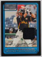 Gonzalez, Carlos - 2006 Bowman Jersey RC