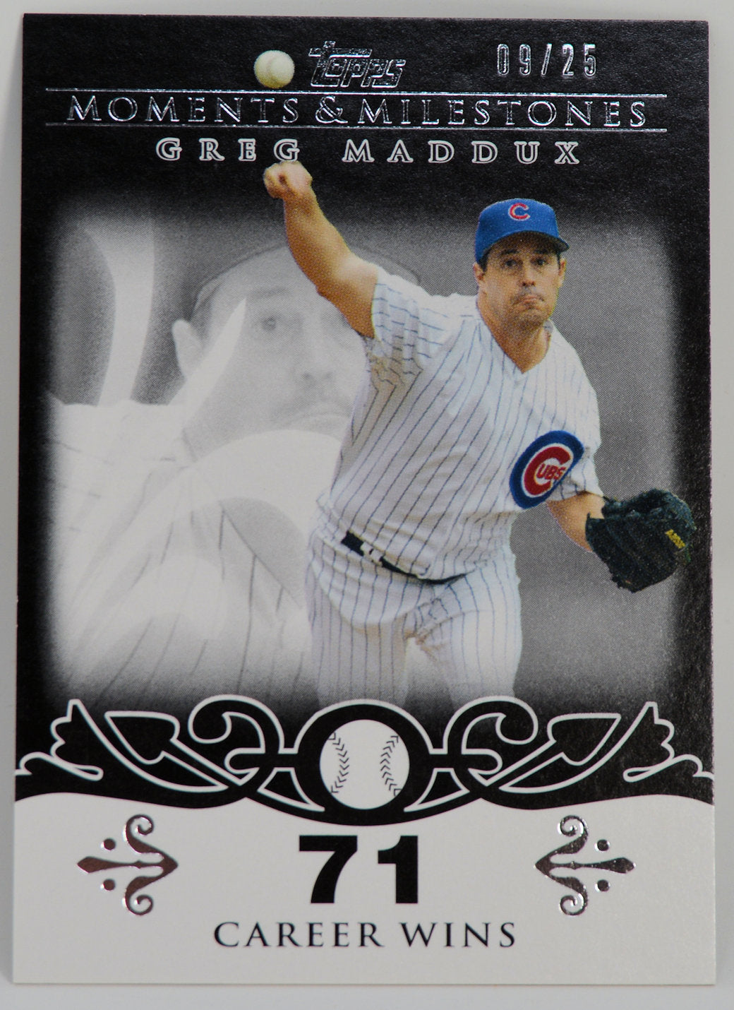 Maddux, Greg - 2008 Milestones Black 09/25