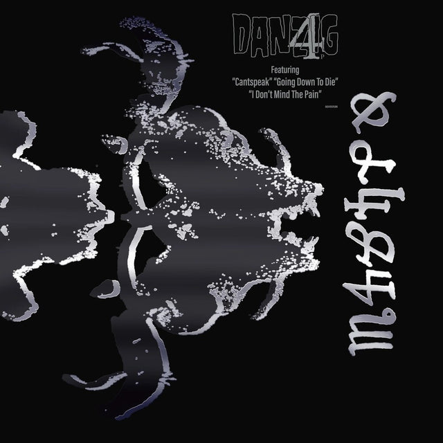 Album cover with abstract design and text on a black background