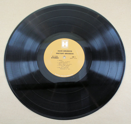 Dave Brubeck Instant Brubeck vinyl record with yellow Harmony label