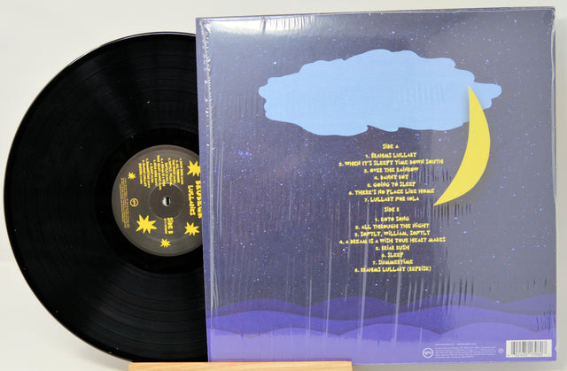 Back cover of Dave Brubeck Lullabies vinyl LP with tracklist and starry night artwork