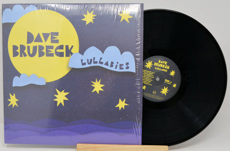 Front cover of Dave Brubeck Lullabies vinyl LP showing dreamy moon and stars design