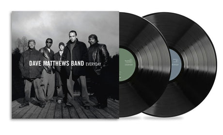 Vinyl records with a cover featuring the Dave Matthews Band on a white background