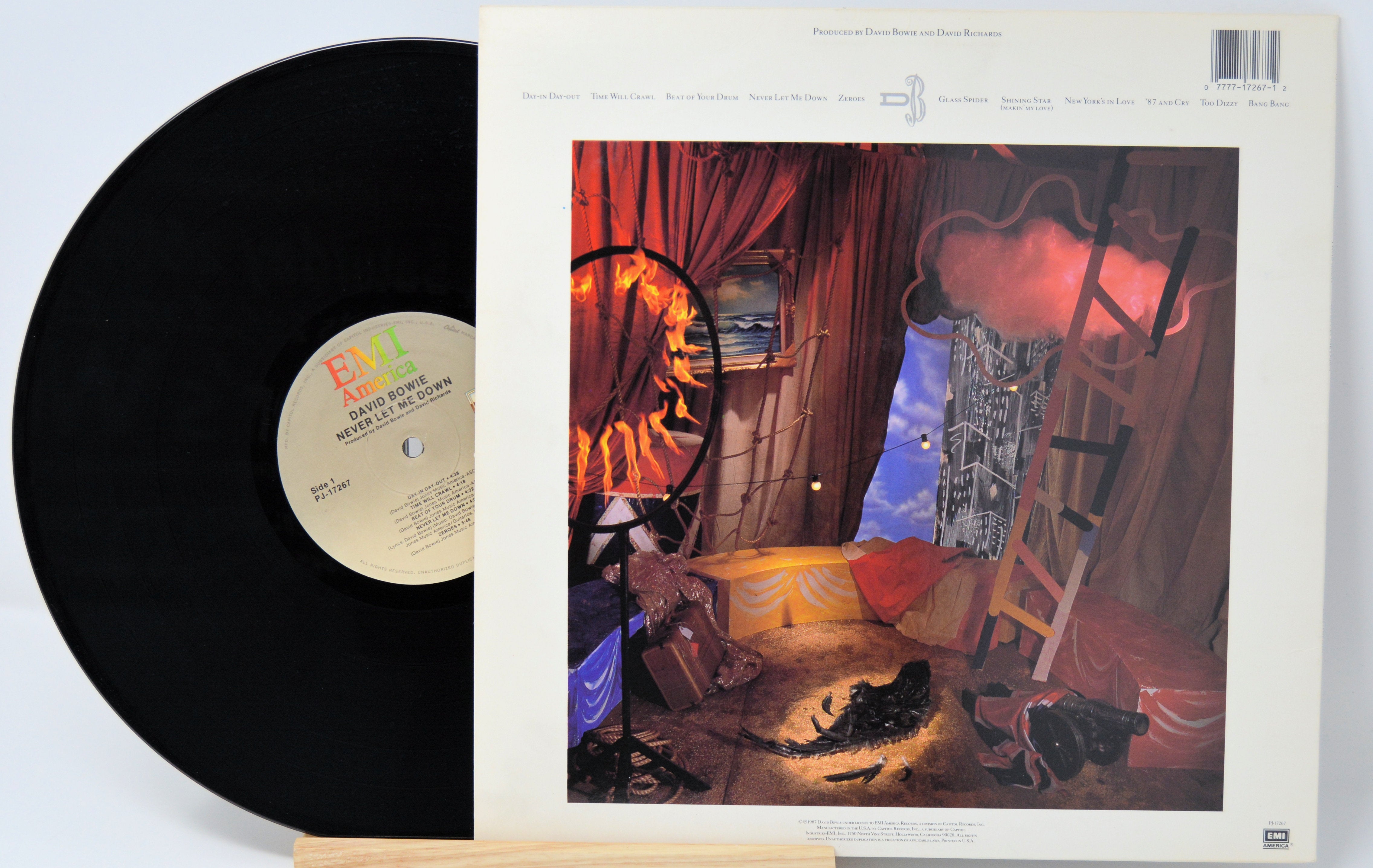 David Bowie - Never Let Me Down, Vinyl Record Album LP – Joe's Albums