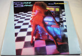 Front cover of Dazz Band Jukebox album with neon-lit jukebox and model
