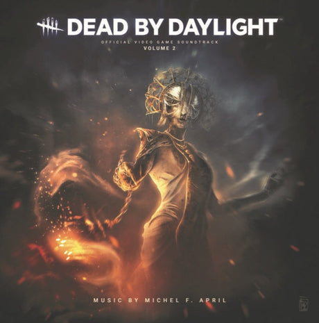 Dead by Daylight Volume 2 soundtrack cover featuring a haunting character in dramatic lighting