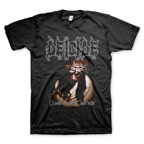 Deicide Scars of the Crucifix black t-shirt featuring album art and band logo