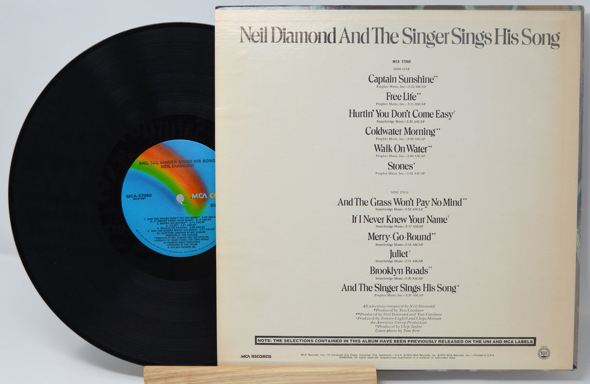 Diamond, Neil - Singer Sings His Songs